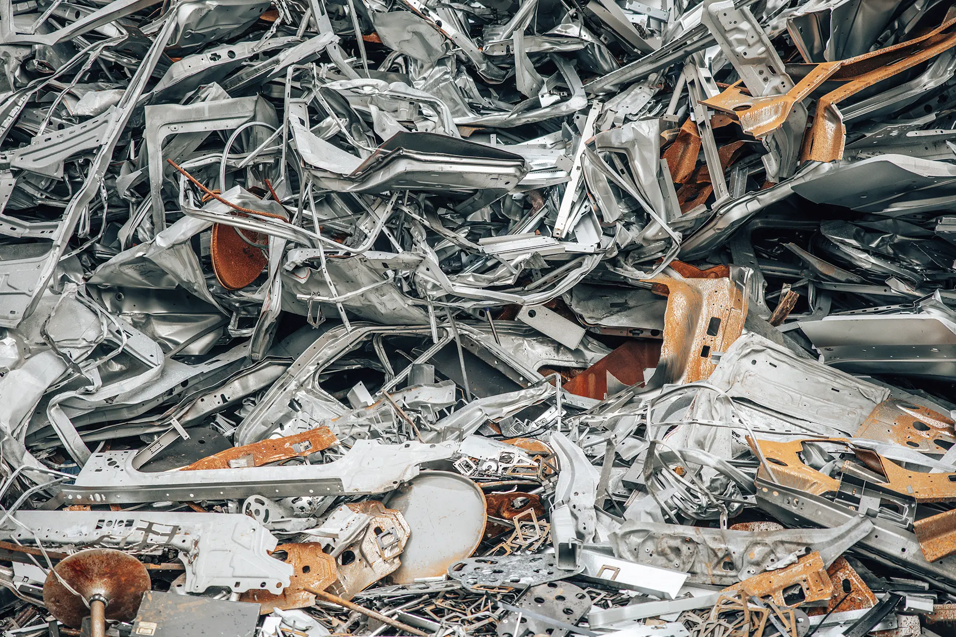 Schrotthandel Düsseldorf Ossenbühl Schrott Aluminium Detail