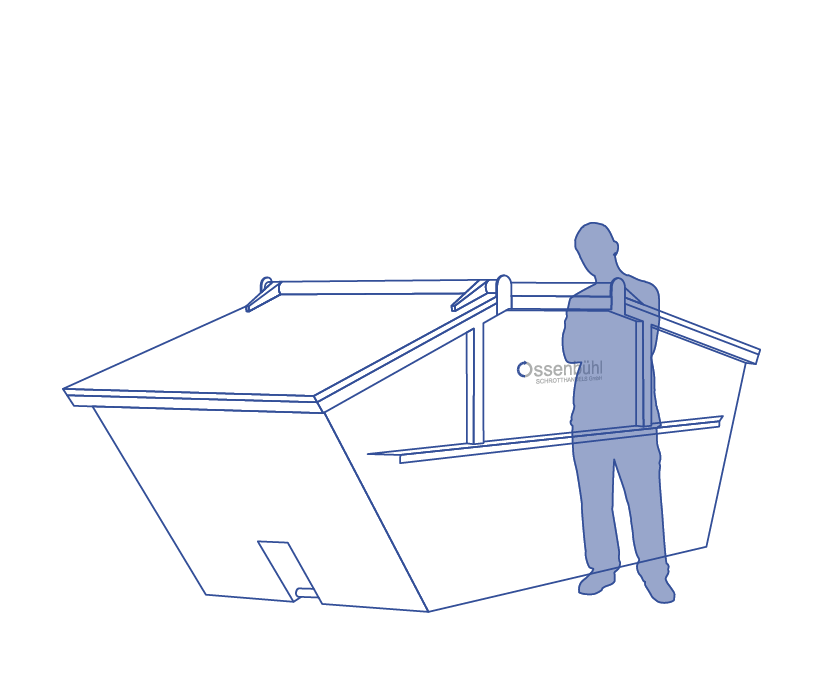 ossenbühl Absetzcontainer mit Deckel